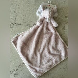 Pink Plush Elephant Lovey Blanket